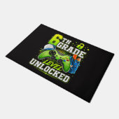 Terug naar school 6e zesde klas niveau ontgrendeld deurmat (Schuin)