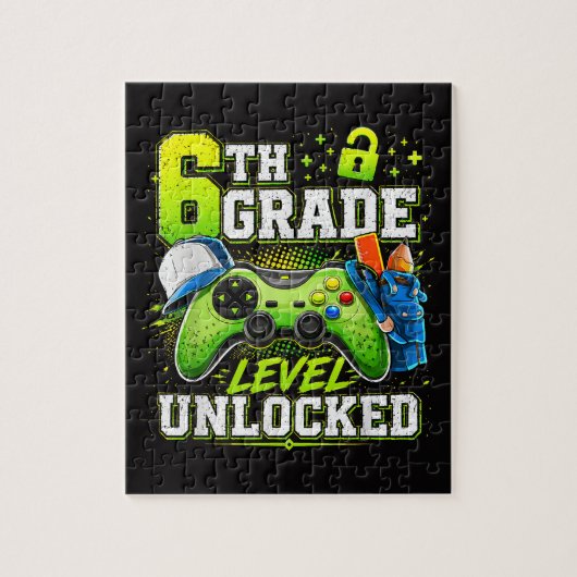 Terug naar school 6e zesde klas niveau ontgrendeld legpuzzel (Verticaal)