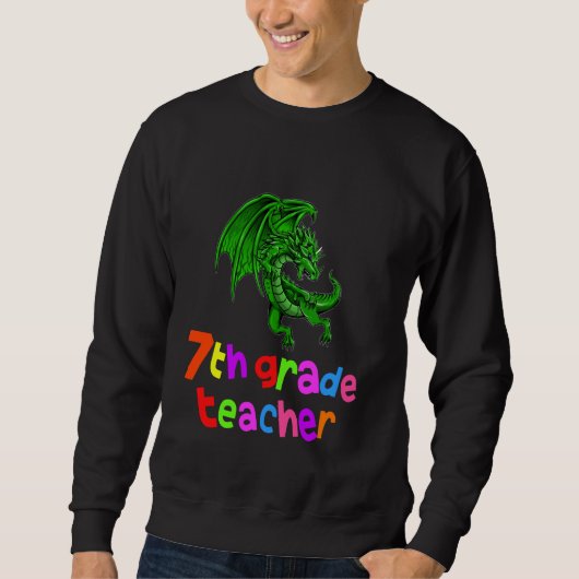 Terug naar school 7e graad leraar Epic Dragon Love Trui (Voorkant)