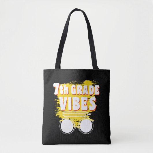 Terug naar school 7e graad Vibes Shirt Eerste dag Tote Bag (Voorkant)