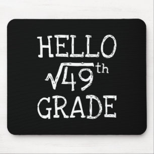 Terug naar school 7e Grade Square wortel van 49 Wi Muismat