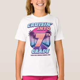 Terug naar school 7e klas meisjes t-shirt