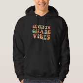 Terug naar School 7e klas Vibes Student 7e Gra Hoodie (Voorkant)