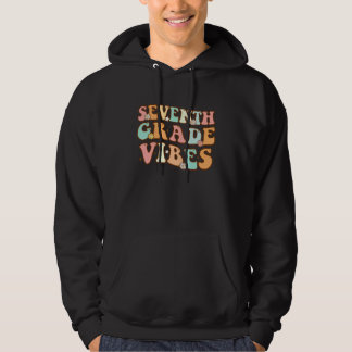 Terug naar School 7e klas Vibes Student 7e Gra Hoodie