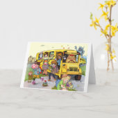 Terug naar School 80's Style Wenskaart Kaart (Gele Bloem)