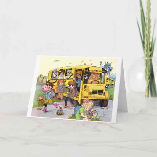 Terug naar School 80's Style Wenskaart Kaart (Voorkant)