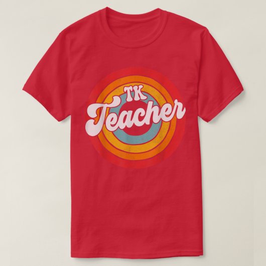 Terug naar School 80s Teacher squad, Retro  TK T-shirt (Design voorkant)
