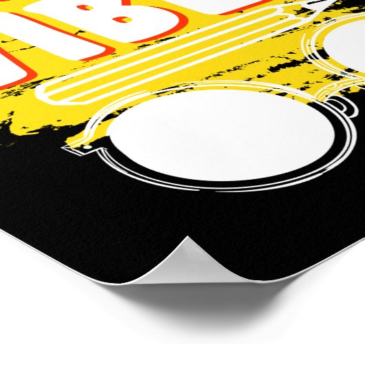 Terug naar school 8e graad Vibes Shirt Eerste dag  Poster (Hoek)