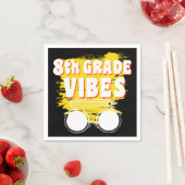 Terug naar school 8e graad Vibes Shirt Eerste dag  Servet (Insitu)