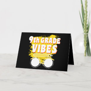 Terug naar school 9e klas Vibes Shirt Eerste dag k Kaart