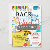 Terug naar school aan het einde van het zomerfeest kaart (Voorkant)