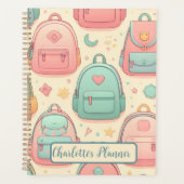 Terug naar School aangepaste naam rugzakken patroo Planner (Voorkant)