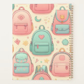 Terug naar School aangepaste naam rugzakken patroo Planner (Achterkant)