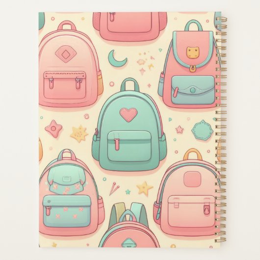 Terug naar School aangepaste naam rugzakken patroo Planner (Achterkant)