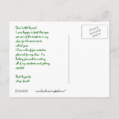 Terug naar School Aankondigingskaart (Achterkant)