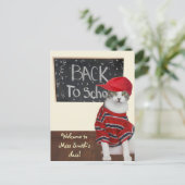 Terug naar School Aankondigingskaart (Staand voorkant)