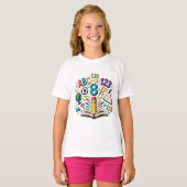 Terug naar school ABC 123 Potloodboek Wetenschap G T-shirt (Voorkant volledig)