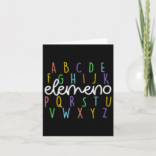 Terug naar school ABC Elemeno kleuterleidster St Kaart