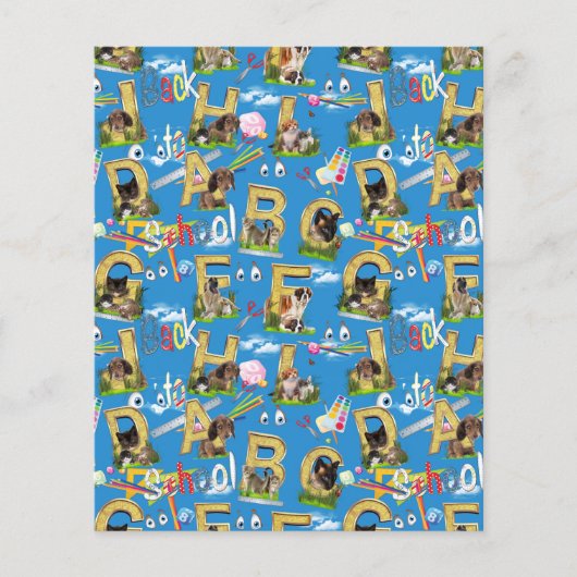 Terug naar school ABC Herhaal het Hoesje van het o Flyer (Voorkant)