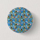 Terug naar School ABC Herhaal ontwerp Ronde Button 3,2 Cm (Voorkant)