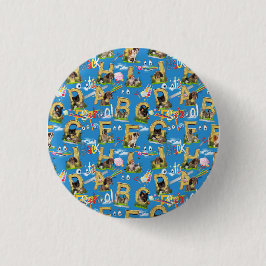Terug naar School ABC Herhaal ontwerp Ronde Button 3,2 Cm