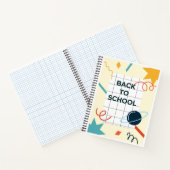 Terug naar School Abstract Notitieboek Hoesje met (Binnen)