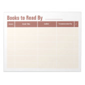 Terug naar School Accessoires lezen Boekenclub Notitieblok (Voorkant)