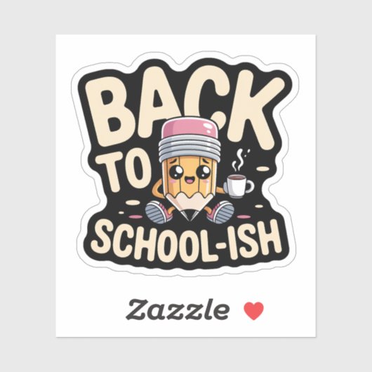 Terug naar School-achtige Funny Kawaii Pencil Sticker (Vel)