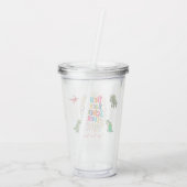 Terug naar school acryl tumbler drinkbeker (Achterkant)
