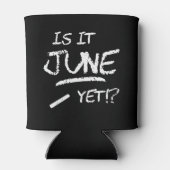 Terug naar School Afstuderen Funny Is Het Juni Nog Blikjeskoeler (Achterkant)