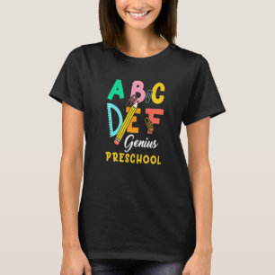 Terug naar school Alfabetisch genie Peuters   T-shirt
