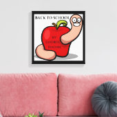 "TERUG NAAR SCHOOL" APPARAAT CANVAS AFDRUK (Insitu (Woonkamer))