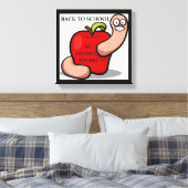 "TERUG NAAR SCHOOL" APPARAAT CANVAS AFDRUK (Insitu (Slaapkamer))