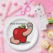 "TERUG NAAR SCHOOL" APPARAAT PAPIEREN BORDJE (Feest)