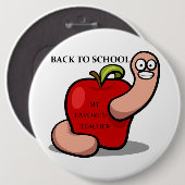 "TERUG NAAR SCHOOL" APPARAAT RONDE BUTTON 6,0 CM (Voorkant /achterkant)