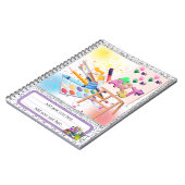 Terug naar School Art Notitieboek (Linkerzijde)