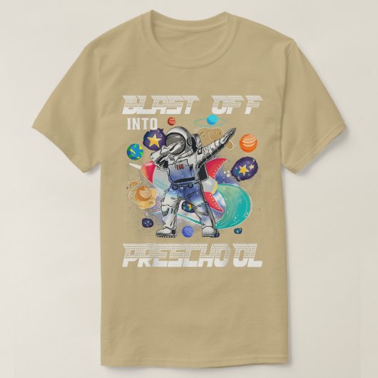 Terug naar school astronaut ruimte kleuterklas Kna T-shirt (Design voorkant)