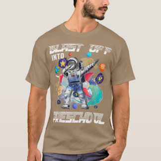 Terug naar school astronaut ruimte kleuterklas Kna T-shirt