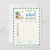 Terug naar School August Bunco-kaart Kaart (Achterkant)