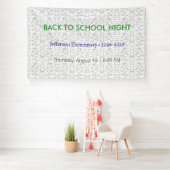 Terug naar school avond vinyl banner – Aangepaste  (Insitu)