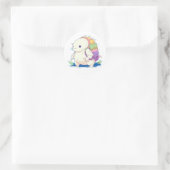 Terug naar School Axolotl Kawaii Cartoon Ronde Sticker (Tas)