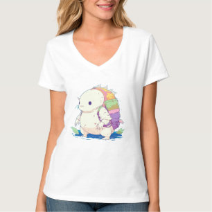 Terug naar School Axolotl Kawaii Cartoon T-shirt
