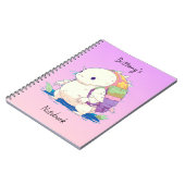 Terug naar School Axolotl Kawaii gepersonaliseerd Notitieboek (Linkerzijde)
