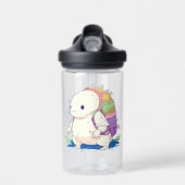 Terug naar School Axolotl Kawaii gepersonaliseerd Waterfles (Voorkant)
