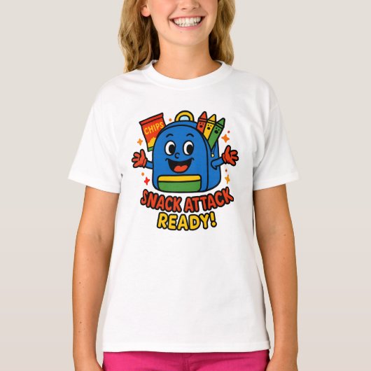 Terug naar School Backpack Design T-shirt (Voorkant)