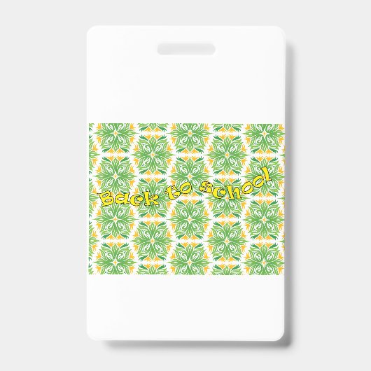 Terug naar school badge (Voorzijde)