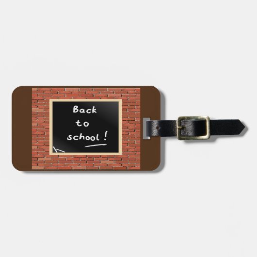 Terug naar school bagagelabel (Voorkant horizontaal)