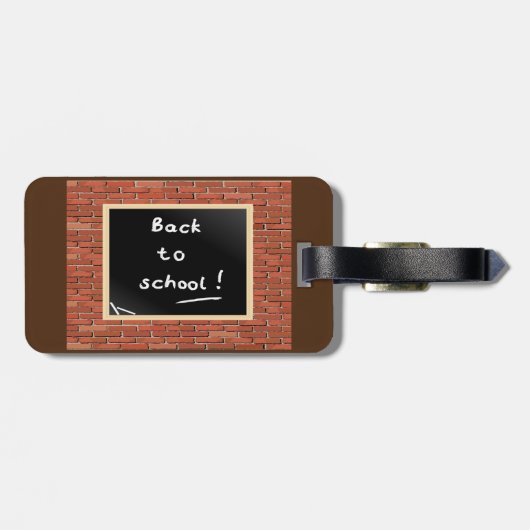 Terug naar school bagagelabel (Achterkant horizontaal)