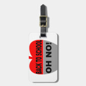 Terug naar school bagagelabel (Voorkant verticaal)