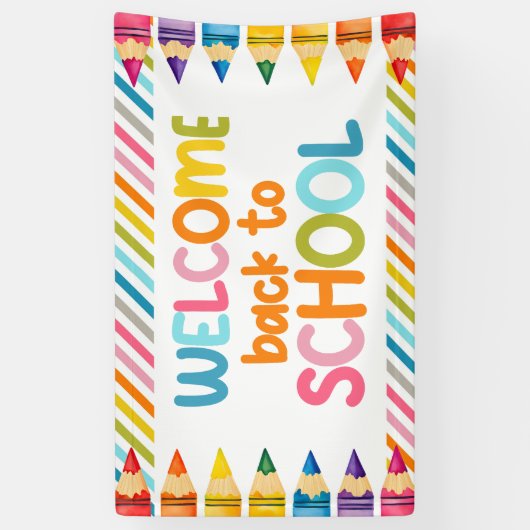 Terug naar school banner (Verticaal)